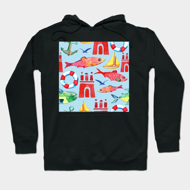 Hometown Hamburg Hoodie by colorofmagic